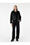 Double-Breasted Lapel Long Sleeve Zipper Pocket Faux Fur Collar Crop Faux Suede Jacket - 2