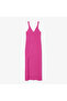 Women's Sleeveless V-Neck Pink Dress - 4