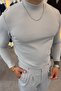 Half Fisherman Cotton Knitted Lycra Flexible Comfortable Fabric Pleated Trouser Suit - 2