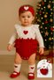 Baby Girl Newborn Jumpsuit Romper Bandana Socks Holiday Mevlüt Dress - 3