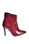 N372524408 Burgundy Patent Leather Thin Heeled Women's Boots - 6