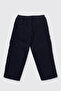 Baby Boy Velvet Navy Blue Trousers - 2