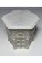 Vintage, Antique, Hexagonal Lid Architectural Box – Multi-Purpose Decorative Accessory - 4