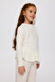Girl's Ecru Knitwear Sweater - 2