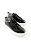 Genuine Leather Men's Elastic Black and White Sole Sneaker Shoes Owen - 6