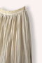 Girl's Ecru 2-Piece Set with Metal Accessories T-Shirt and Gold Skirt - 5