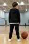 2-Piece Zip-Up Slam Dunk Basketball Print Boys' Tracksuit Set (Top and Bottom) - 4