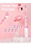 SEAGO Kids Electric Toothbrush with 2 Mins Brushing Timer and 8 Replacement Bursh Heads, Rainbow LED - 5
