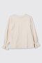 Girls' Long Sleeve Ecru T-Shirt - 4