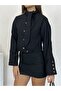 Lined Short Jacket with Collar Detail - 4