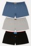 Men's Havlubel Boxer Set of 3 |   Multi-Colored Basic Cotton Panties Comfortable Underwear