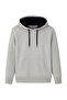Men's Solid Color Gray Hooded Sweatshirt Men's Sweatshirt Gray