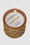Woven Detail Caramel Cedarwood & Citrus Candle 425G - 3