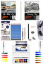 A5 200 Gr Spr Mix Medium Pad 20 Yp+A5 120 Gr 50 Yp Aquafine Watercolor Set 12-Piece Art Set