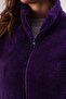 Women's Purple Mock Neck Plush Vest - 5