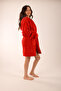 Welsoft Bathrobe Hooded Plush Bathrobe 1 Piece Double Pocket Unisex - 4