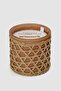 Woven Detail Caramel Cedarwood & Citrus Candle 425G - 4
