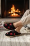 Women's Casual Slippers Plush Woolen Fur Slippers Guest Dowry Bundle Bride House Slippers - 3