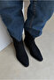 Women's Boots Black Suede - 4