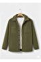 Unisex Plush Shirt Jacket – Pocket Detailed, Winter, Oversized