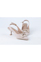 5 cm Satin Fabric Open Back Heeled Women's Shoes
