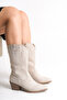 Women's Matte Long Cowboy Boots - 2