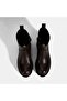 Women's Brown Thick Soled Leather Boots - 7