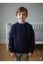 Thessaloniki Knitted Crew Neck Unisex Sweater Raglan Sleeve Stitch-Free Domestic Production School-Nursery-Daily - 4
