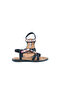 254 Black Orthopedic Sole Sandals Shoes - 3