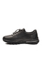 Black Genuine Leather Anatomical Comfortable Flexible Lightweight Women's Casual Shoes Plv020 Z - 4