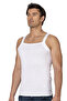 Özkan 11292 Men's 100% Cotton Ribbed Fabric Thin Straps Wide Neckline Undershirt Flexible Soft - 3