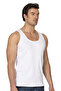 Özkan 12423 Men's 97% Cotton Camisole Ribbed Thick Strap Combed Cotton Undershirt Flexible Soft - 3