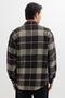Men's Relax Fit Relax Cut Lumberjack Double Pocket Button Checked Winter Shirt - 7
