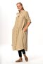 Long Sleeve Shirt Collar Hafsa Muslin Summer Tunic Mink Vzn - 7