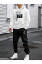 Unisex Men's Women's Chicago El 1898 Printed Oversize 3 Thread Hooded Tracksuit Set