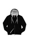 Women's Olivia Regular Fit Three Thread Non-Fleece Hooded Cotton Sweat Coat Black - 2