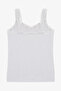 Women's Cotton 2-Piece Sleeveless Lace Wide Strap Tank Top - 5