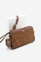 Women's Crossbody Clutch & Portfolio Hand and Shoulder Bag with Zippered Inner Pocket Faris Taba - 2