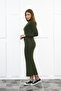 Women's Half Turtleneck Pencil Model Camisole Fabric Dress Hijab Suitable Height 135cm Without Belt - 4