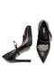 Women's High Heels Snake Pattern Buckle Platform 6000 - 4