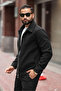 Special Double Zipper Design Basic Cashmere Jacket - 2