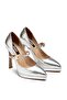 Women's High Heels Snake Pattern Buckle Platform 6000