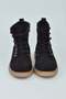 Goldstep Nubuck Lace-Up Zippered Transparent Thermo Sole Women's Boots - 6