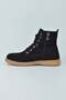 Goldstep Nubuck Lace-Up Zippered Transparent Thermo Sole Women's Boots - 4