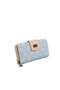 Blue - Ten Monogram Women's Wallet and Card Holder Sp928 - 2
