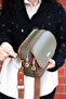 Women's Flap Multi-Compartment Crossbody Shoulder Strap Bag - 4