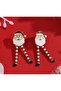 Santa Claus, New Year's Earrings, Sparkling, Fun Earrings - 2