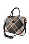 Khaki - Brown Plaid Women's Handbag Sp924 - 6