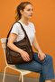 Soft Faux Leather Brown Women's Bag Suitable for Hand Shoulder and Back Use