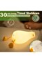 Cute Duck Lamp, LED Squishy 3-Level Dimmable Rechargeable Touch Night Light (Yellow) - 4
